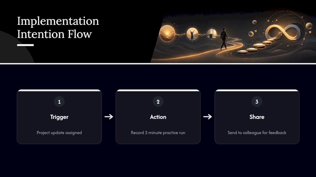 Flow from trigger to development action
