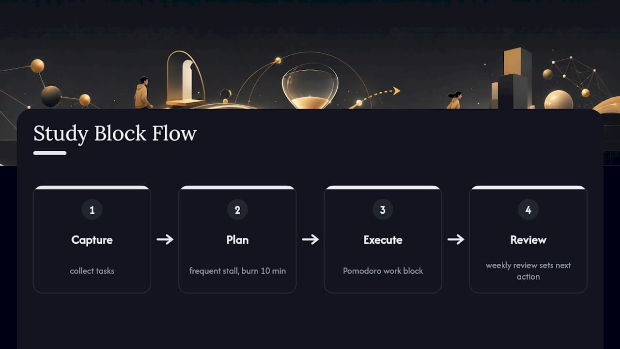 Four-stage workflow with planning bottleneck