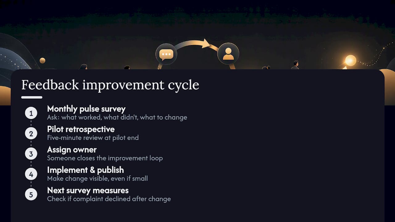 Continuous improvement feedback loop
